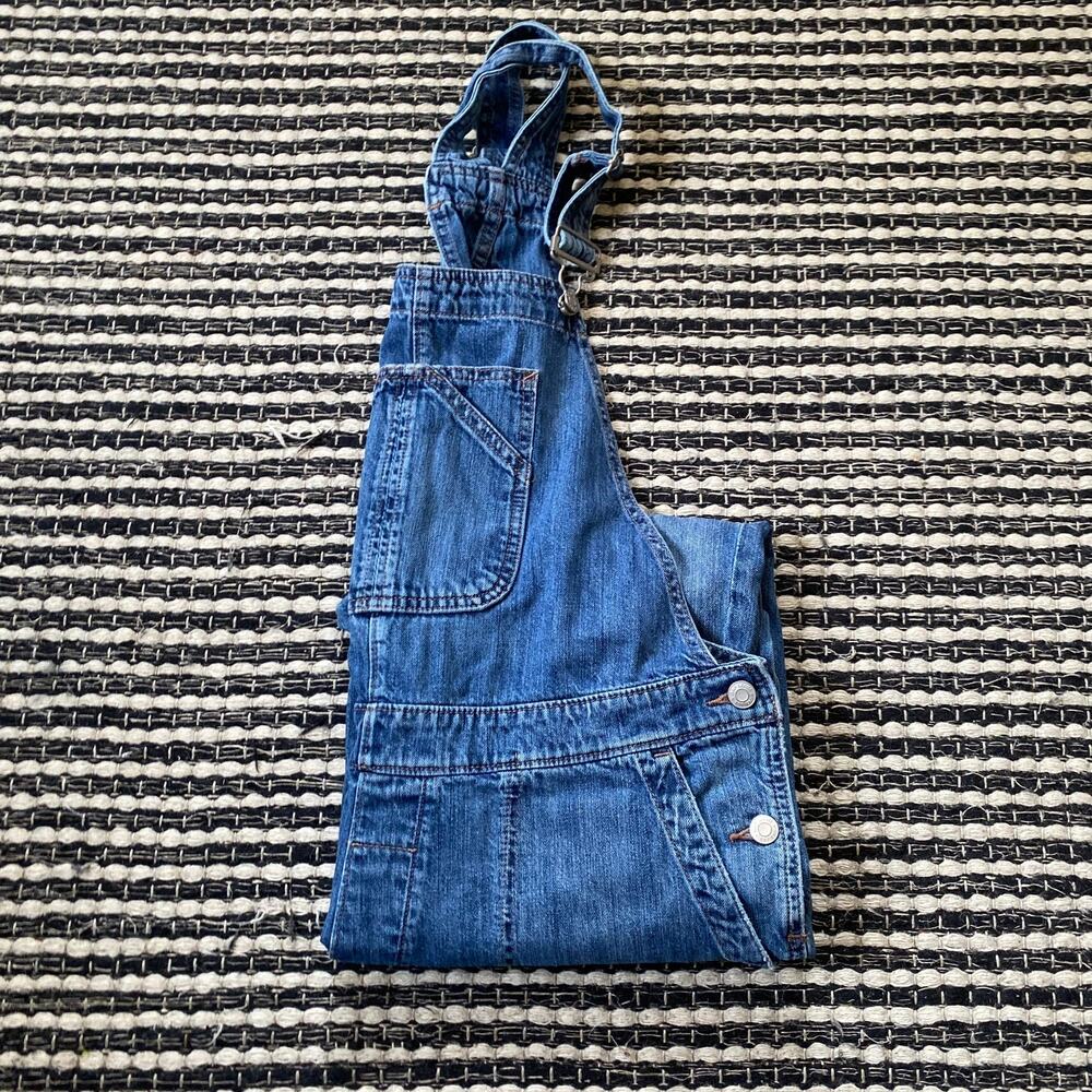 🌿Gap Womens  Blue Denim Bib Adjustable Strap Workwear Overalls LP
